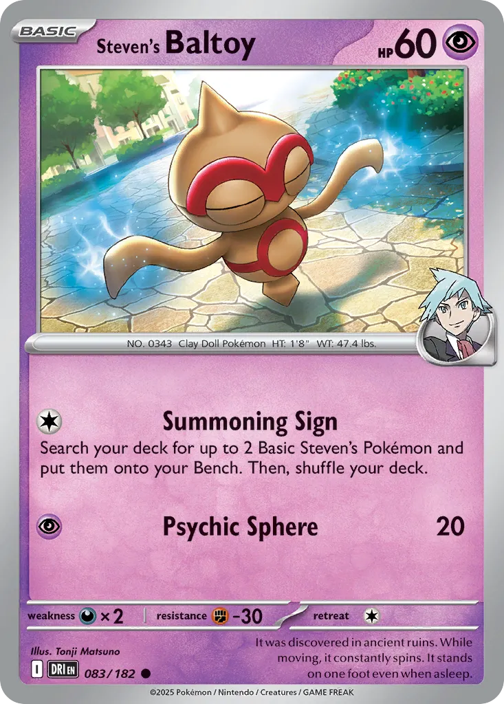 Steven's Baltoy #83, Destined Rivals Reverse Holo