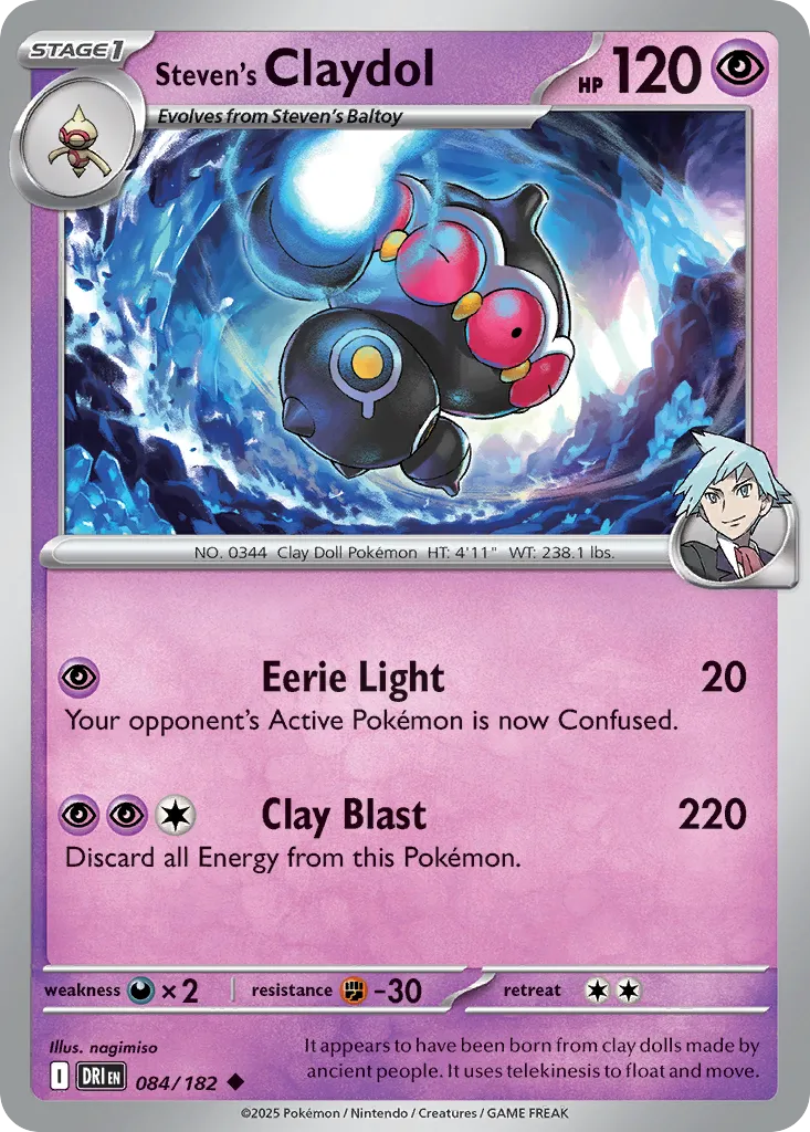 Steven's Claydol #84, Destined Rivals Reverse Holo