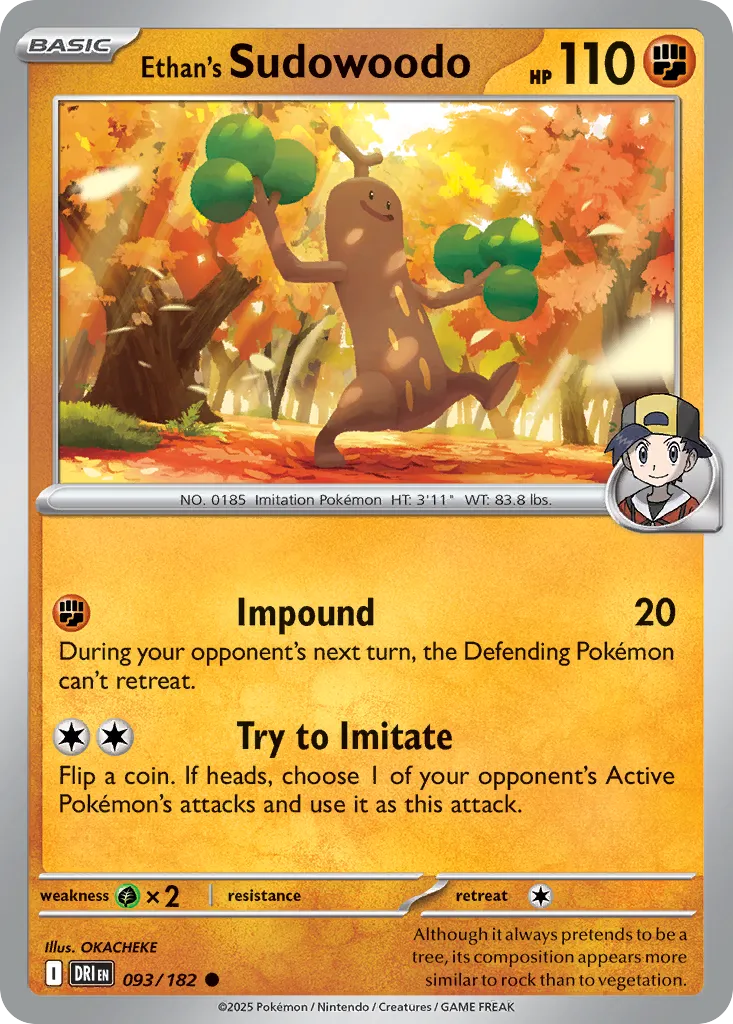 Ethan's Sudowoodo #93, Destined Rivals