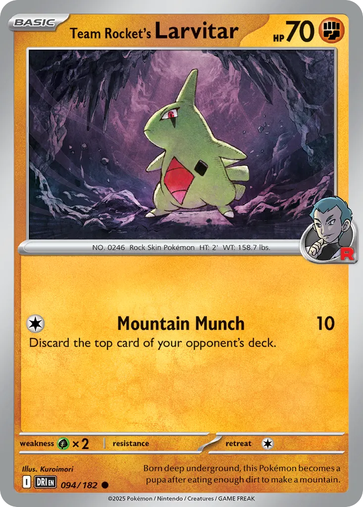 Team Rocket's Larvitar #94, Destined Rivals