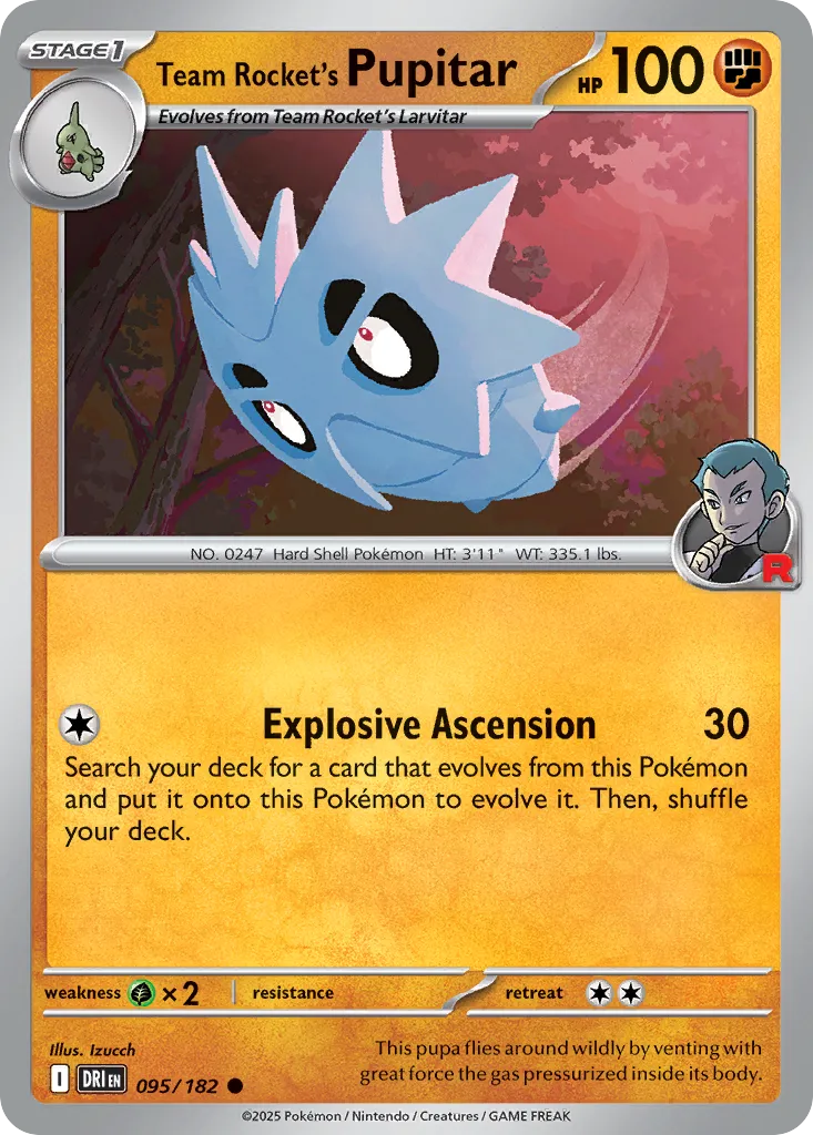 Team Rocket's Pupitar #95, Destined Rivals
