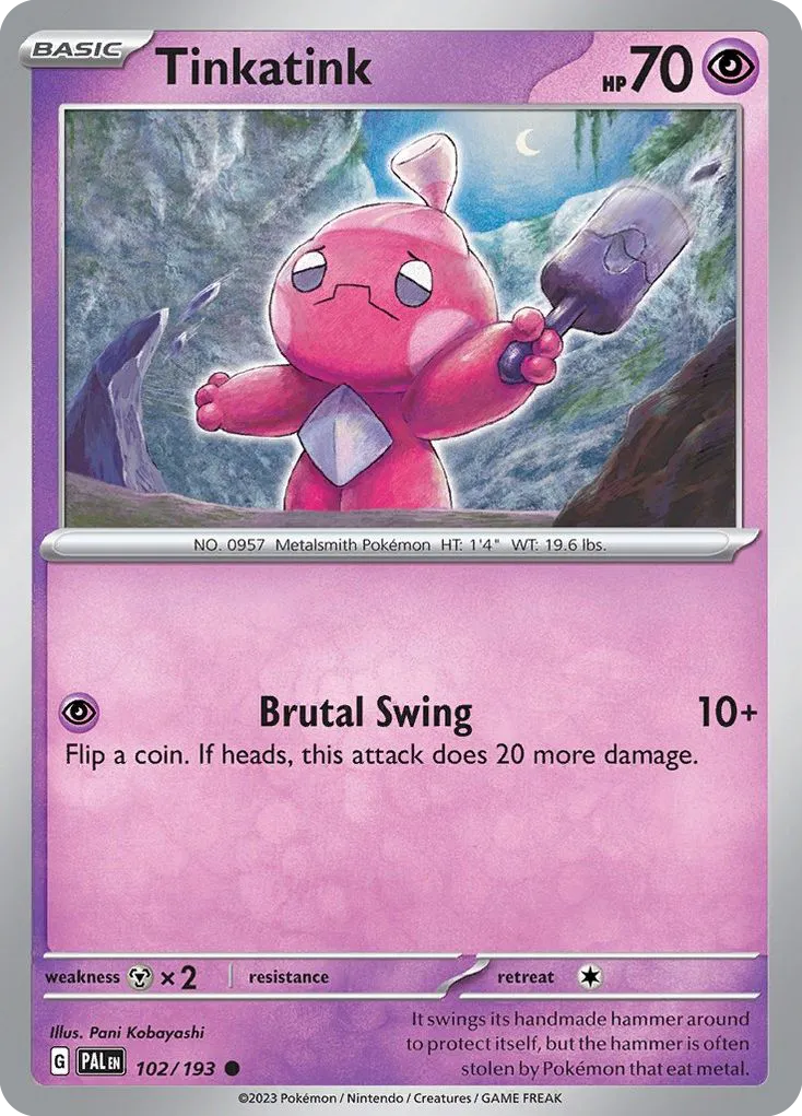 Tinkatink #102, Paldea Evolved