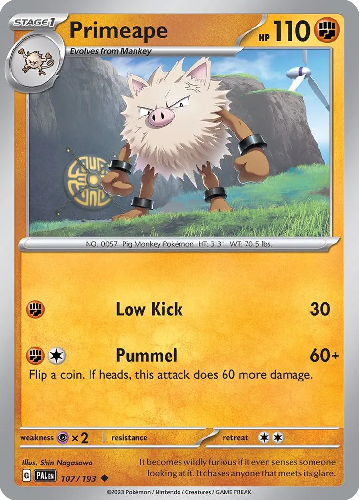 Primeape #107, Paldea Evolved
