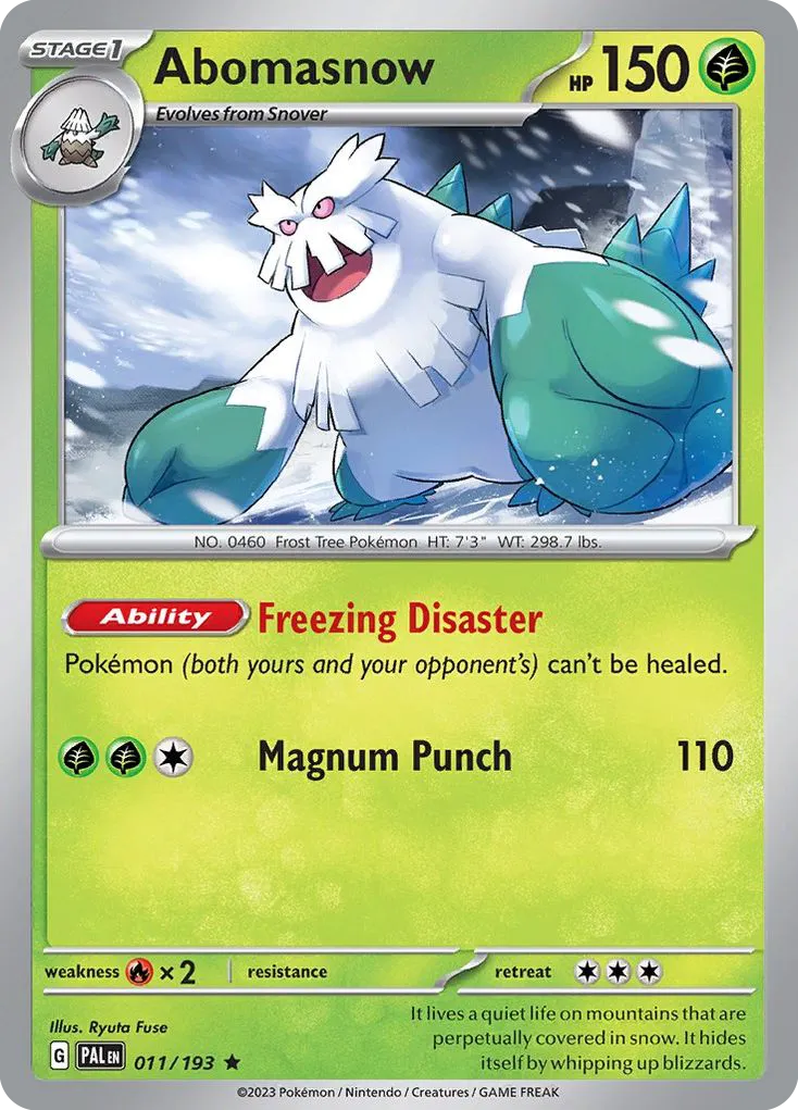 Abomasnow #11, Paldea Evolved