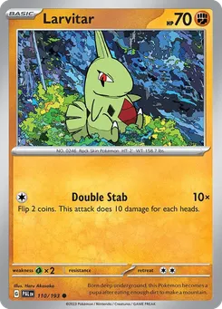 Larvitar #110, Reverse Holo
