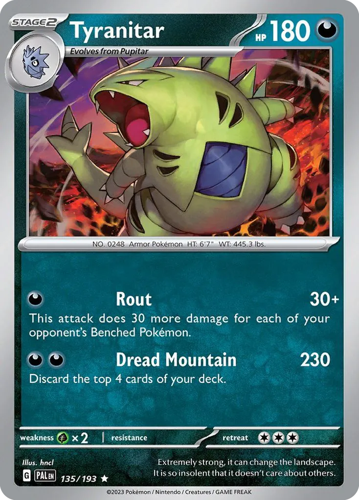 Tyranitar #135, Paldea Evolved