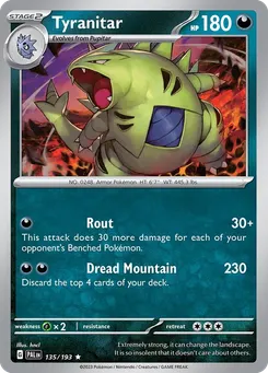 Tyranitar #135, Reverse Holo