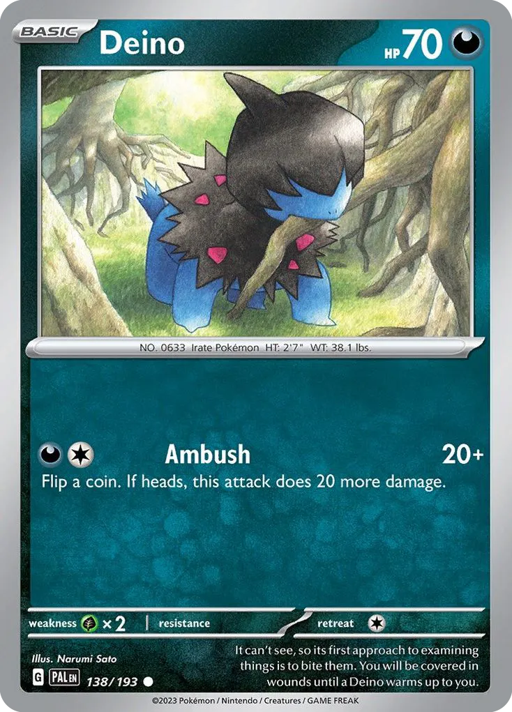 Deino #138, Paldea Evolved