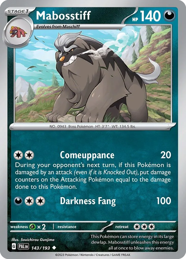 Mabosstiff #143, Paldea Evolved
