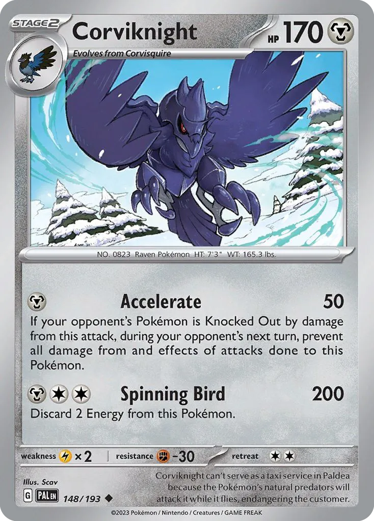 Corviknight #148, Paldea Evolved