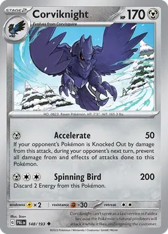 Corviknight #148, Reverse Holo