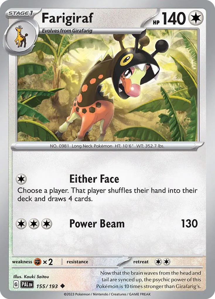 Farigiraf #155, Paldea Evolved