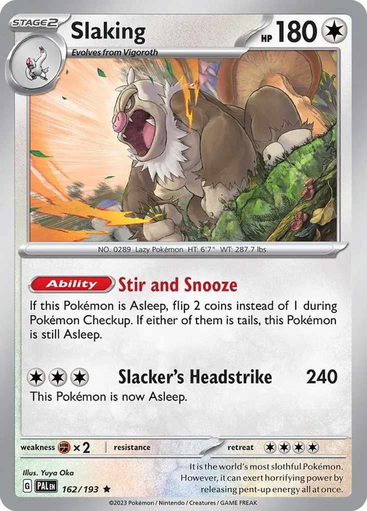 Slaking #162, Paldea Evolved