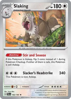 Slaking #162, Reverse Holo