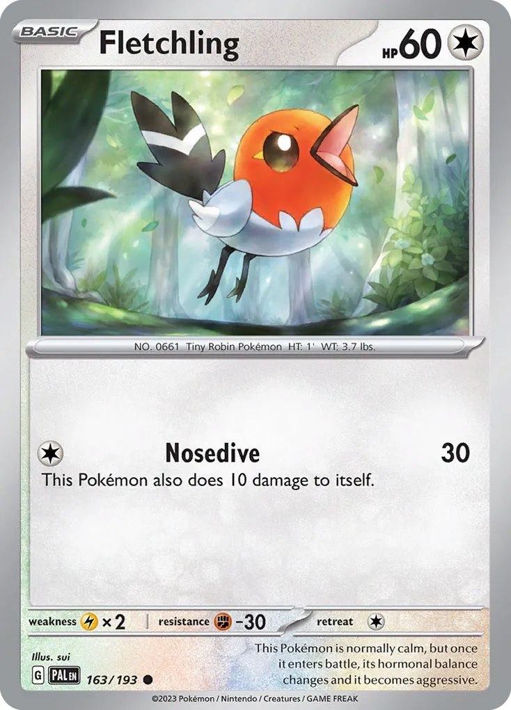 Fletchling #163, Paldea Evolved