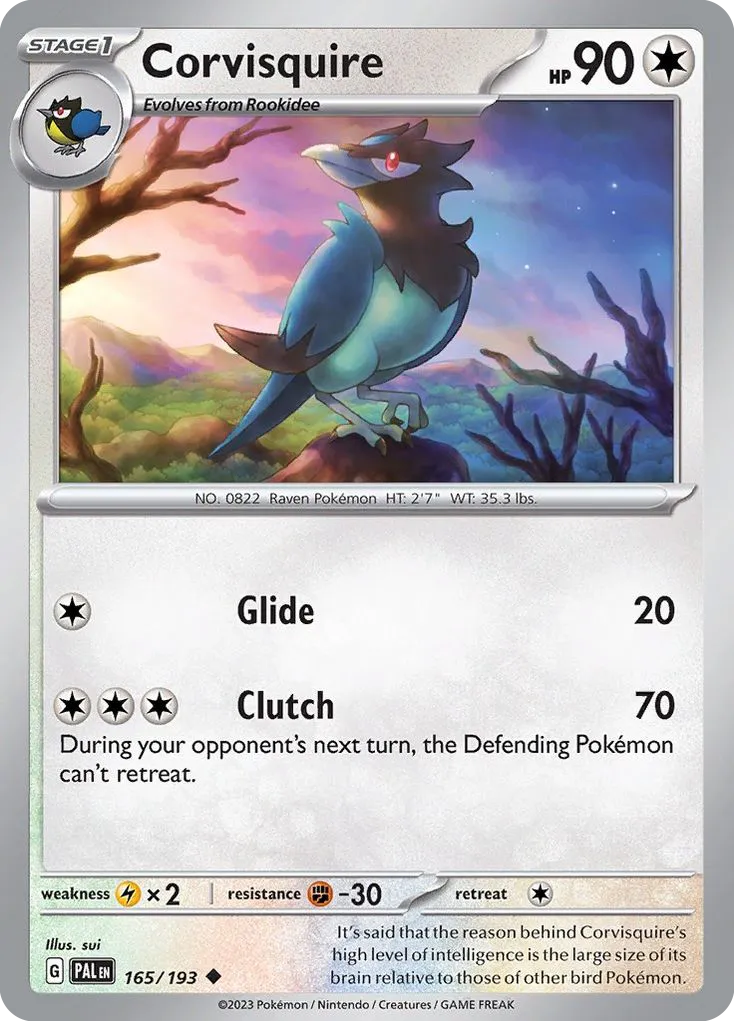Corvisquire #165, Paldea Evolved