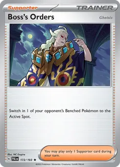 Boss's Orders (Ghetsis) #172, Paldea Evolved