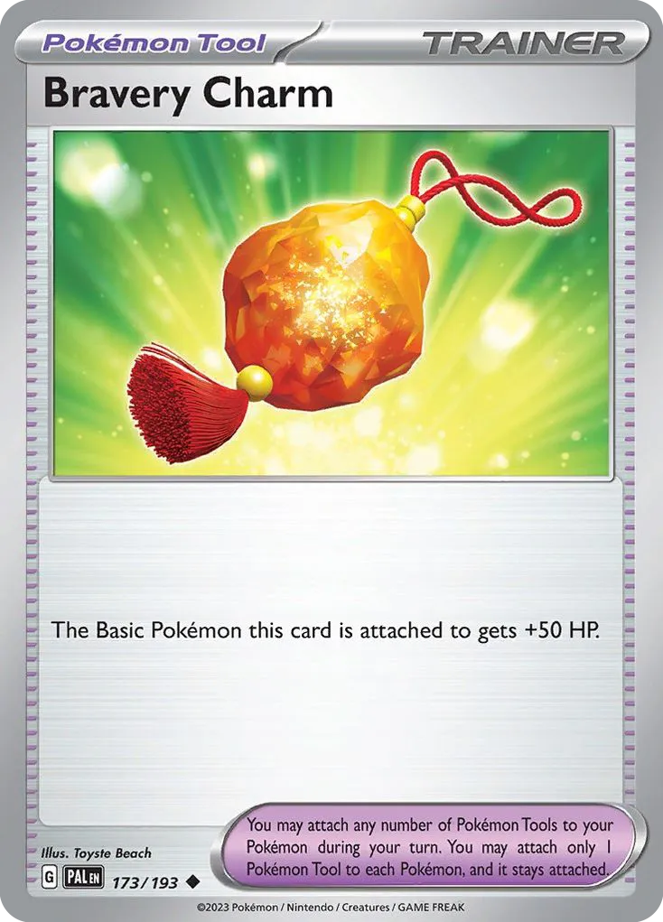 Bravery Charm #173, Paldea Evolved