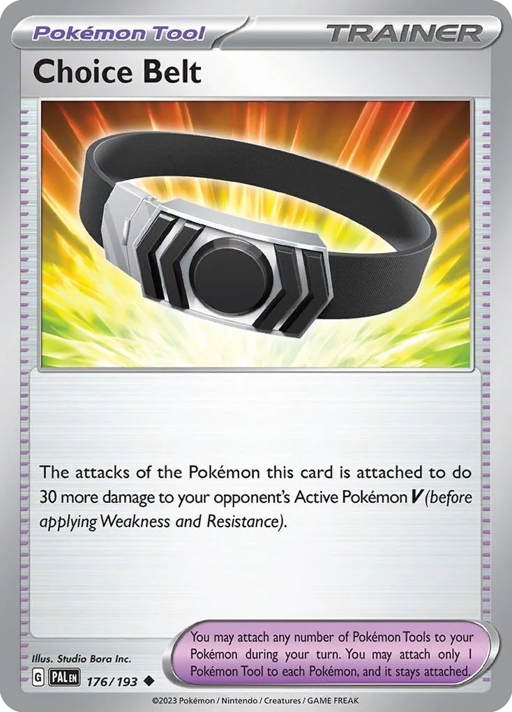 Choice Belt #176, Paldea Evolved Reverse Holo