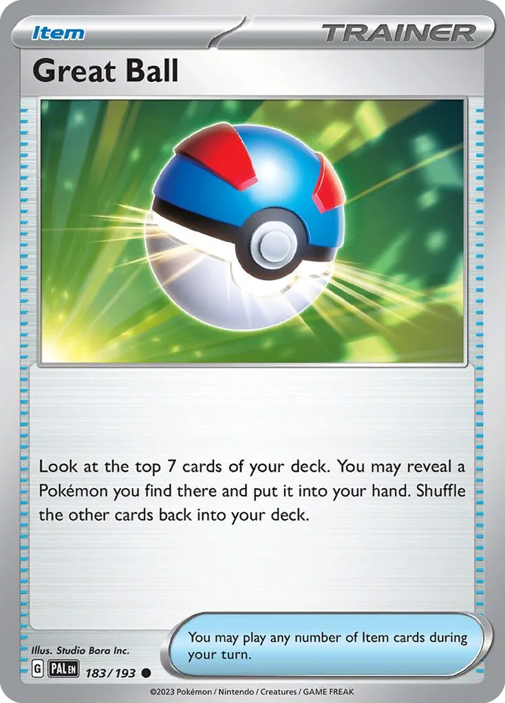 Great Ball #183, Paldea Evolved Reverse Holo