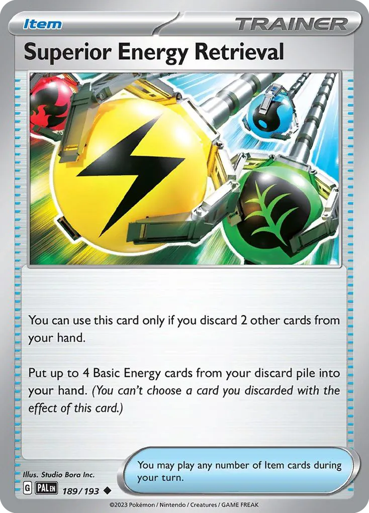 Superior Energy Retrieval #189, Paldea Evolved Reverse Holo