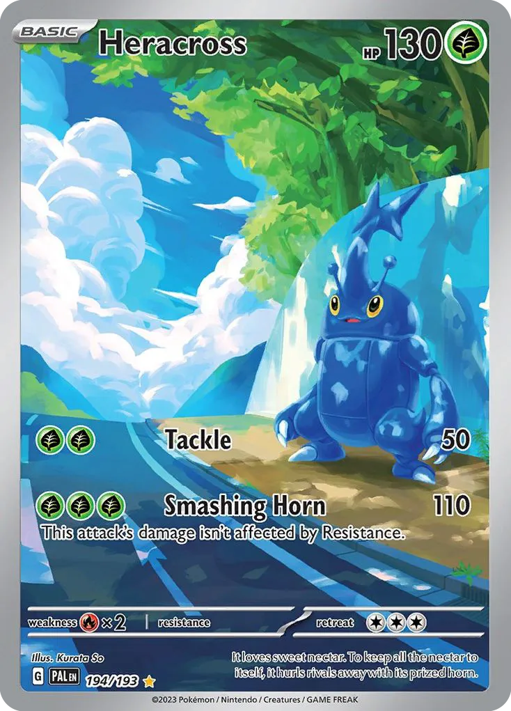 Heracross #194, Paldea Evolved Illustration Rare