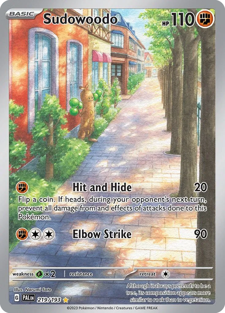 Sudowoodo #219, Paldea Evolved