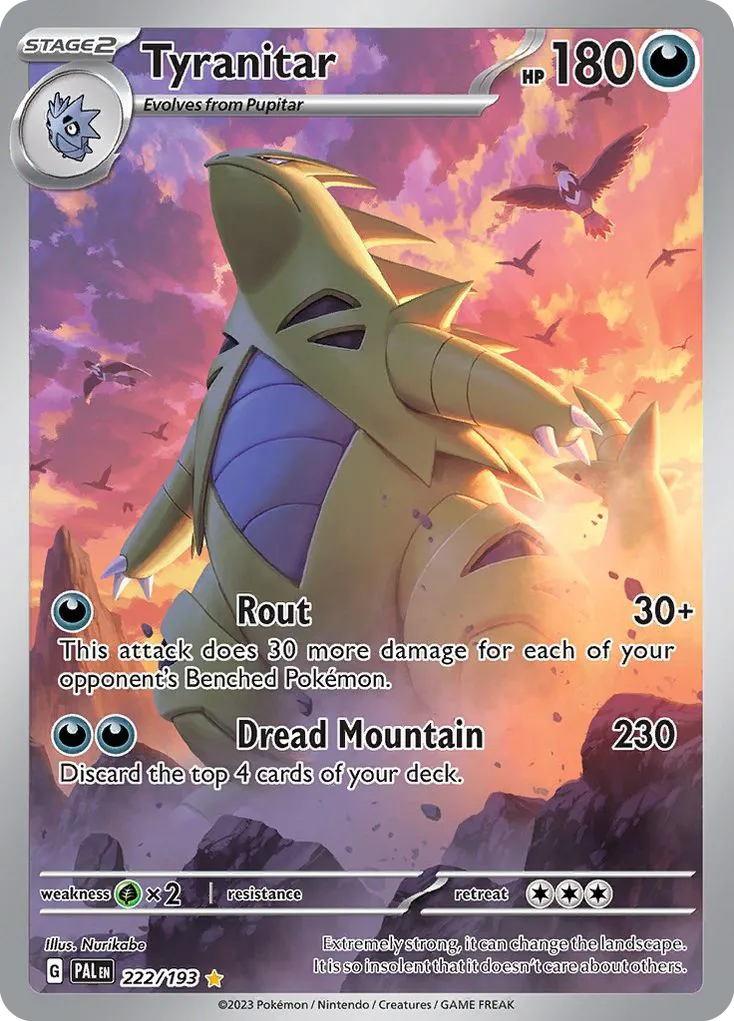 Tyranitar #222, Paldea Evolved