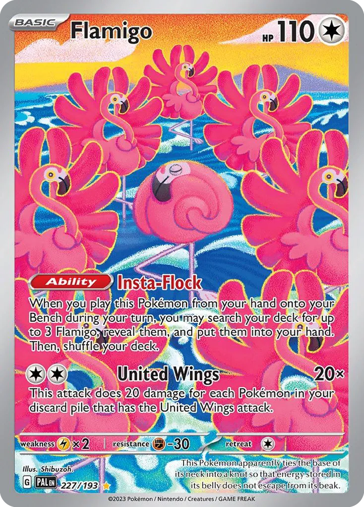 Flamigo #227, Paldea Evolved