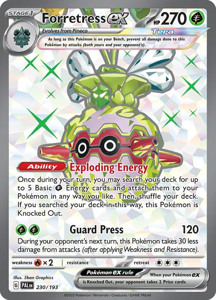 Forretress ex #230, Paldea Evolved
