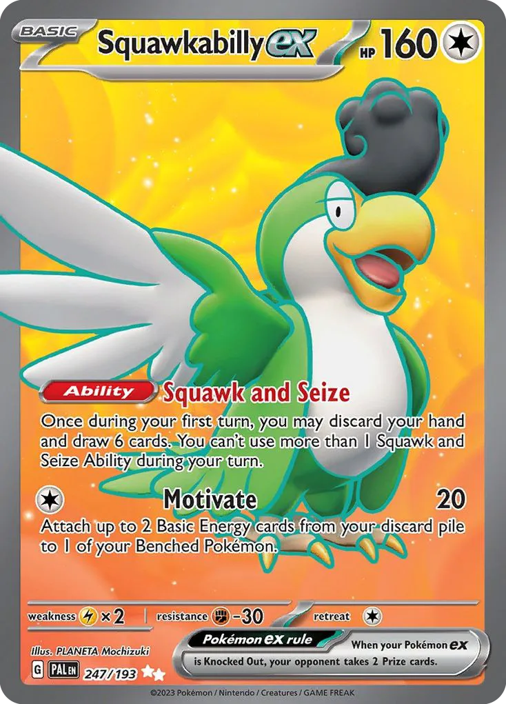 Squawkabilly ex #247, Paldea Evolved