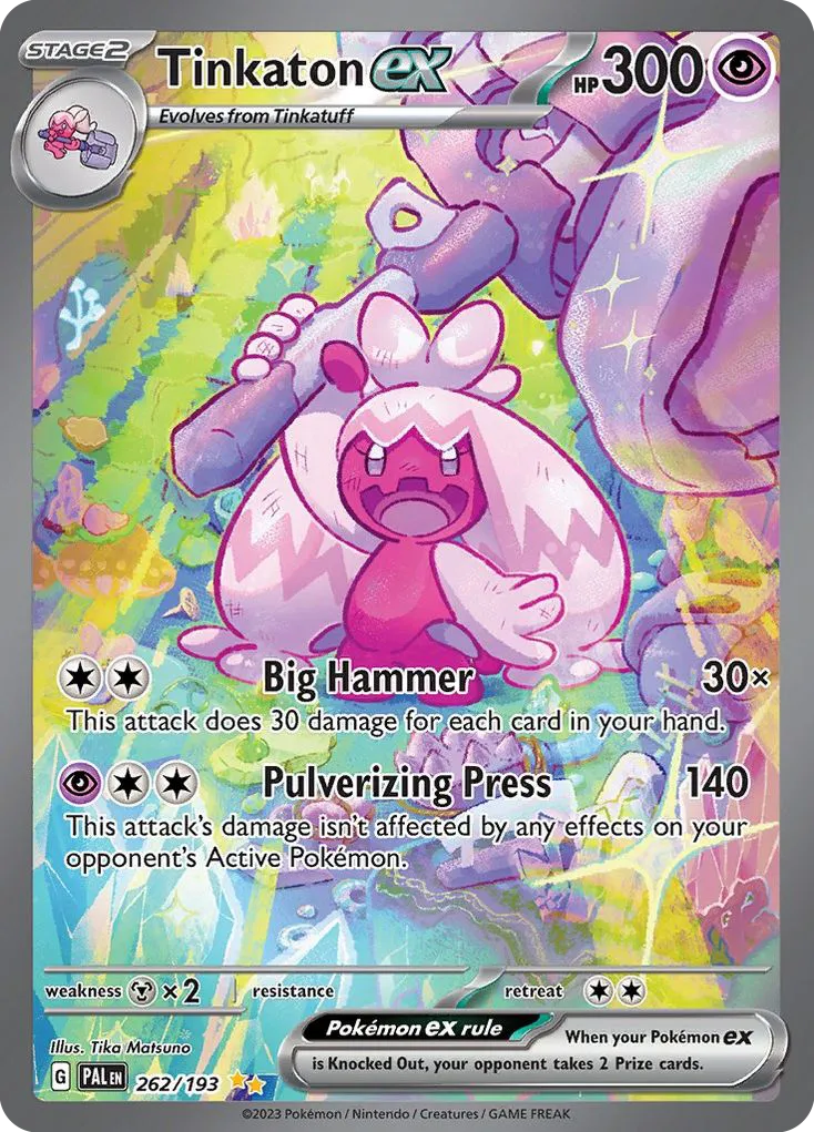 Tinkaton ex #262, Paldea Evolved