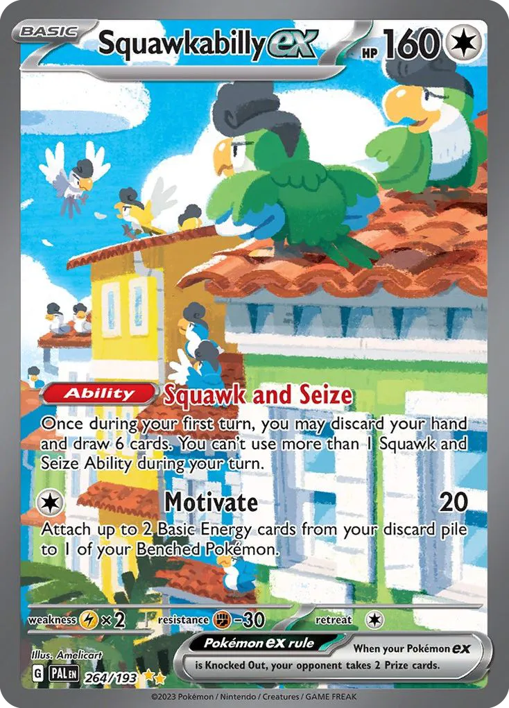 Squawkabilly ex #264, Paldea Evolved