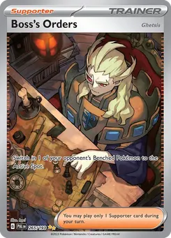 Boss's Orders (Ghetsis) #265, Paldea Evolved