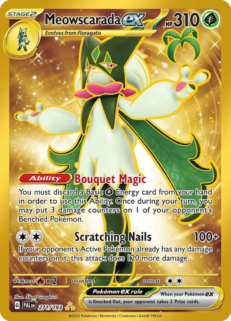 Meowscarada ex #271, Paldea Evolved