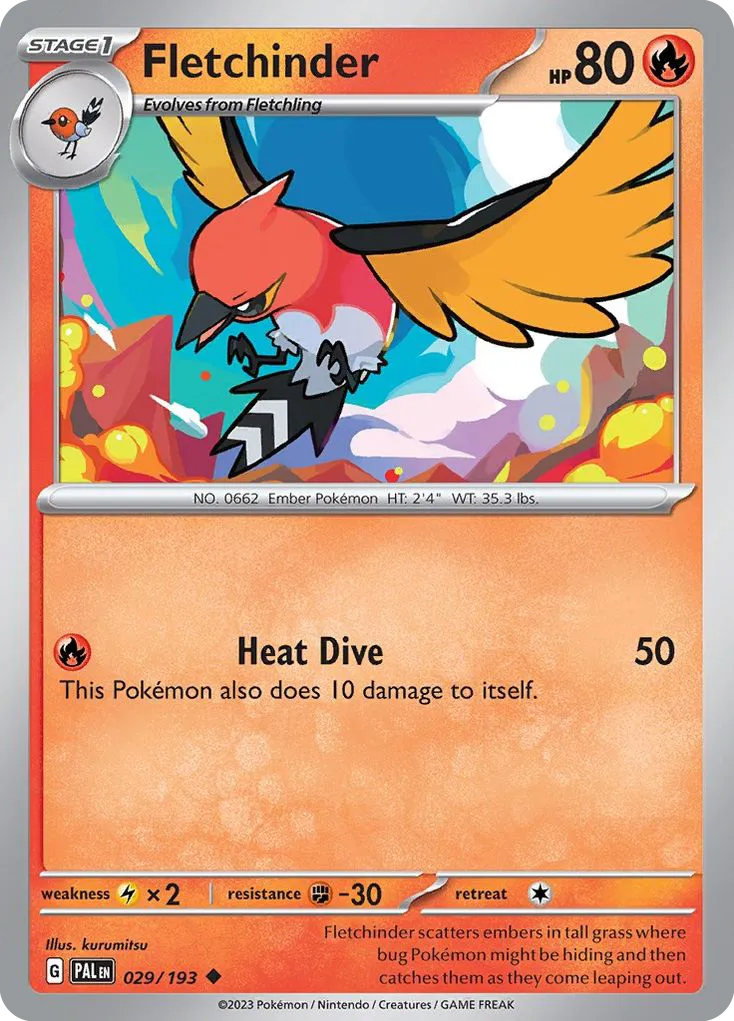 Fletchinder #29, Paldea Evolved