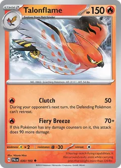 Talonflame #30, Reverse Holo