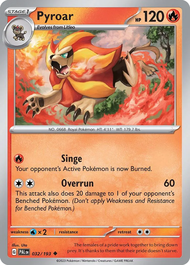 Pyroar #32, Paldea Evolved
