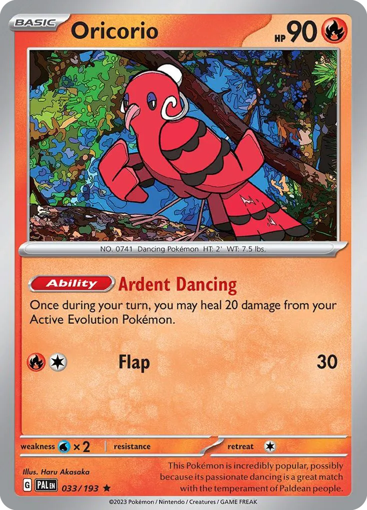 Oricorio #33, Paldea Evolved