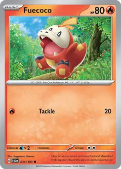 Fuecoco #34, Reverse Holo
