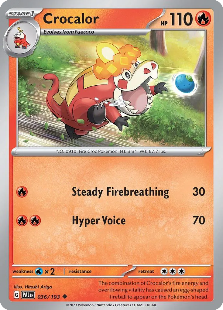 Crocalor #36, Paldea Evolved
