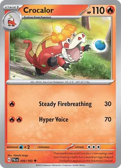 Crocalor #36, Reverse Holo