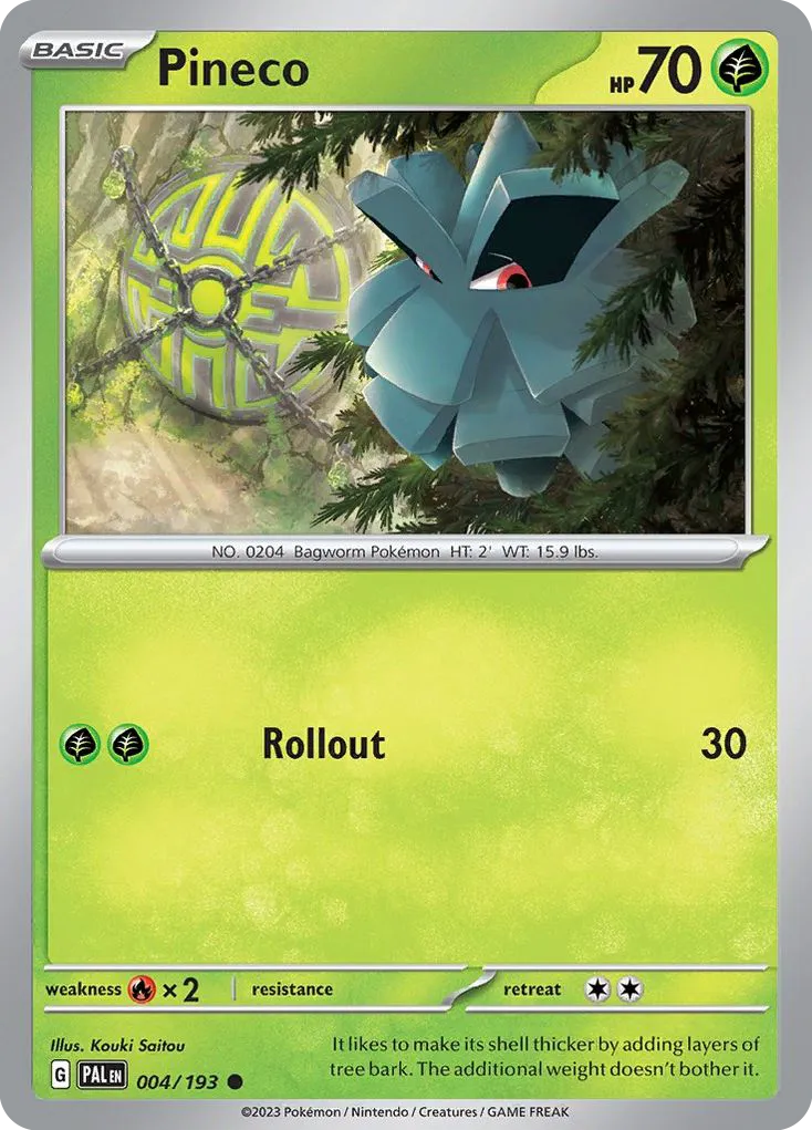 Pineco #4, Paldea Evolved Reverse Holo