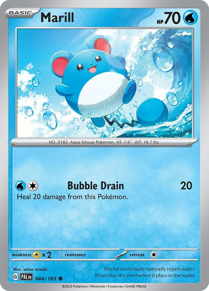 Marill #44, Paldea Evolved