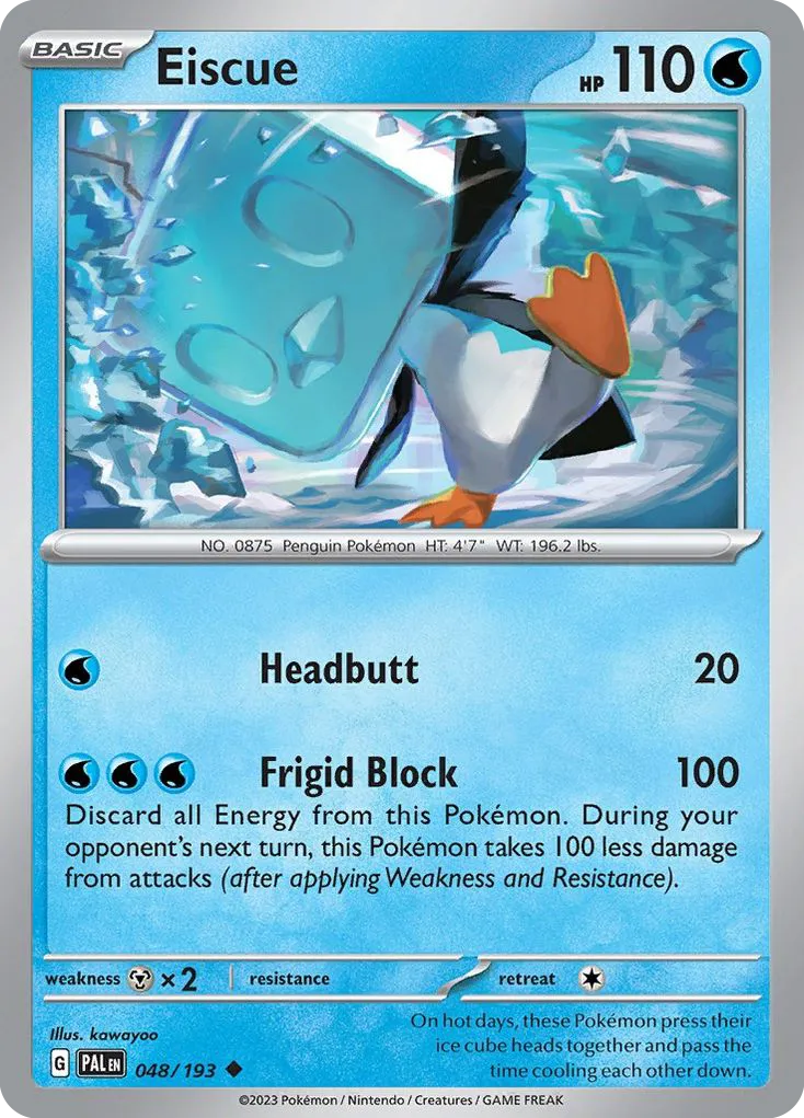 Eiscue #48, Paldea Evolved