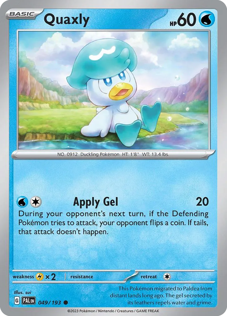 Quaxly #49, Paldea Evolved