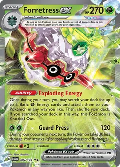 Forretress ex #5, Standard