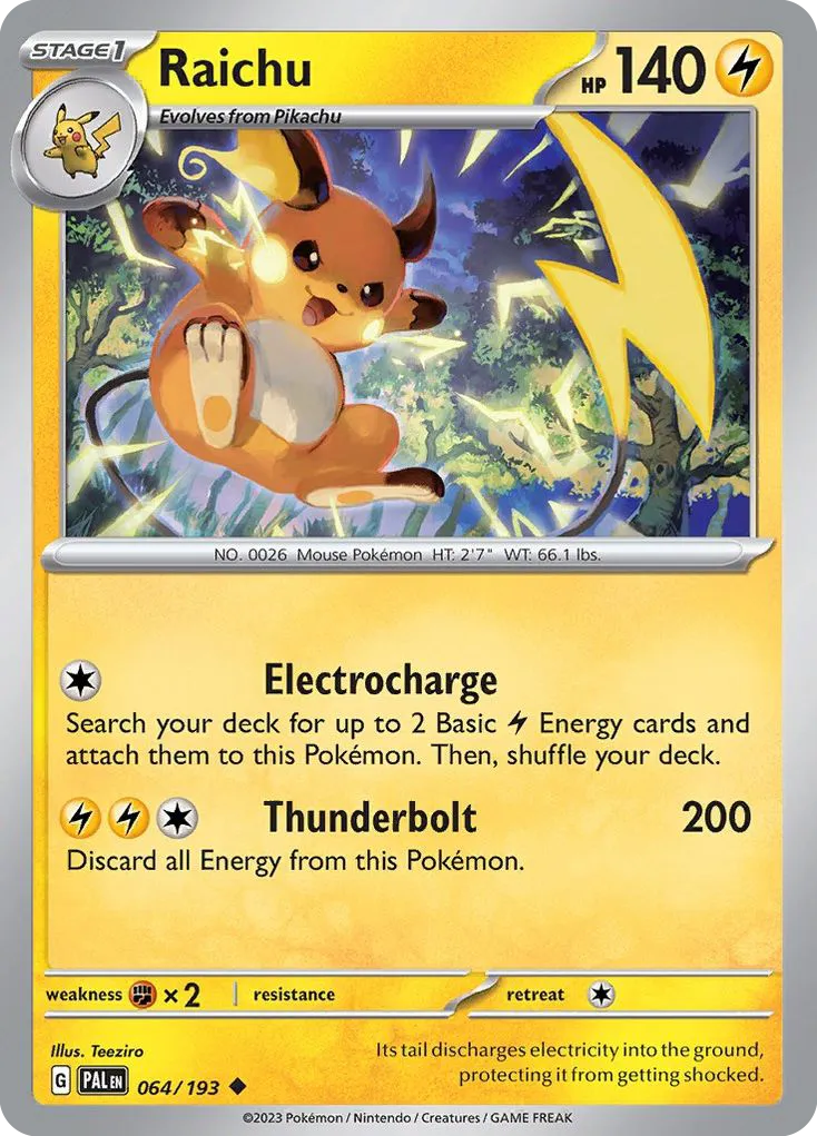 Raichu #64, Paldea Evolved