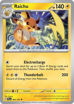 Raichu #64, Inverted Back