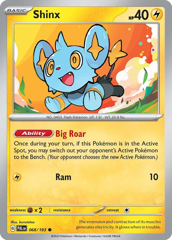 Shinx #68, Paldea Evolved Reverse Holo